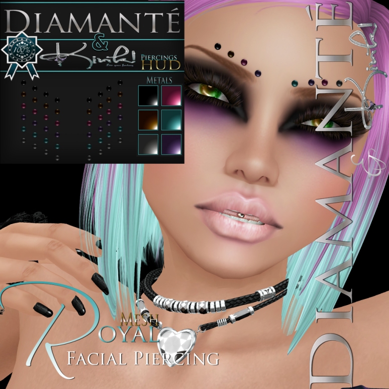 _Diamante__ Royal facial Piercing (Original mesh) Ad